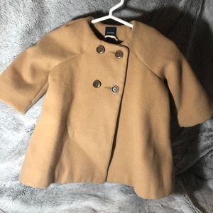 Baby Gap girls tan pea coat size 0-6 months